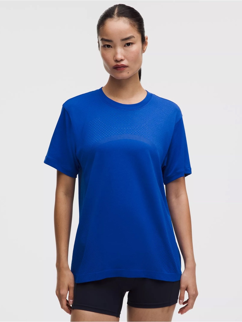 lululemon Swiftly Tech Short Sleeve Shirt-Hip Length- Blue - Size 6
